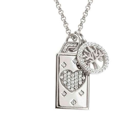 Nomination Talismani Sterling Silver and CZ Love Necklace