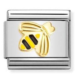 Nomination Classic Link with Bee in Yellow Gold Tone