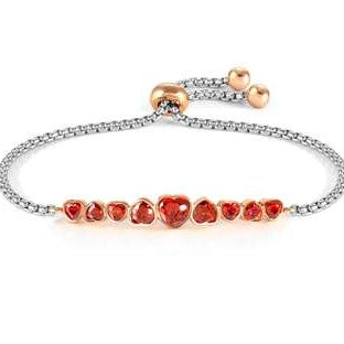 Nomination Milleluci Coloured Bracelet Red Hearts