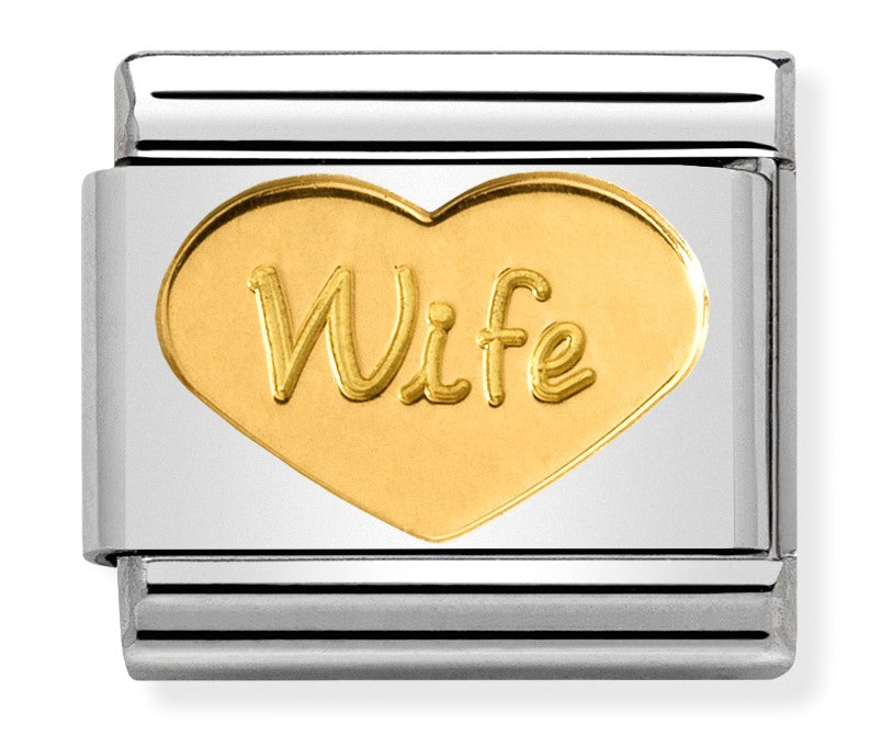 Nomination Classic Link WIFE Heart