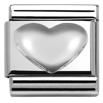 Nomination Classic Link with Raised Heart