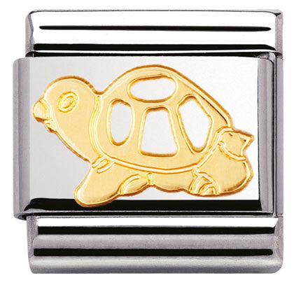 Nomination Classic Link with Tortoise in Yellow Gold Tone