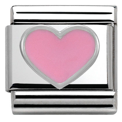 Nomination Classic Link with Pink Heart