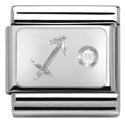 Nomination Classic Link with CZ Sagittarius Symbol