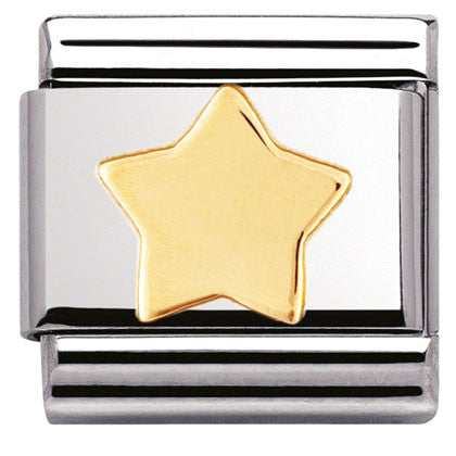 Nomination Classic Link with Star in Yellow Gold Tone