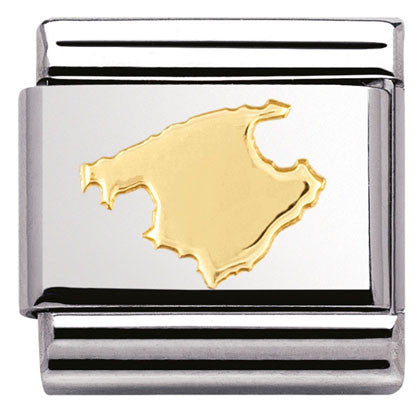 Nomination Classic Link with Majorca Island in Yellow Gold Tone