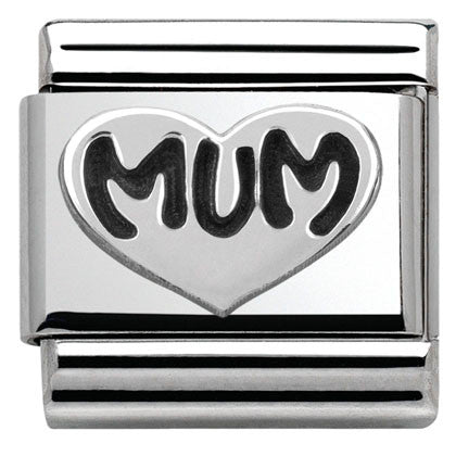 Nomination Classic Link with 'Mum' Heart