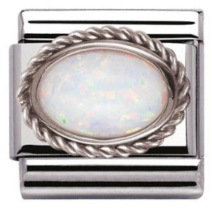 Nomination Classic Link with Oval October Birthstone