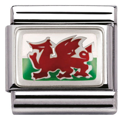 Nomination Classic Link with Wales Flag