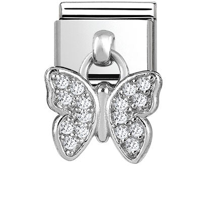 Nomination Classic Link with CZ Butterfly Charm