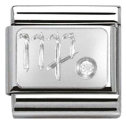 Nomination Classic Link with CZ Virgo Symbol