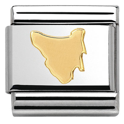 Nomination Classic Yellow Gold Tasmania Charm