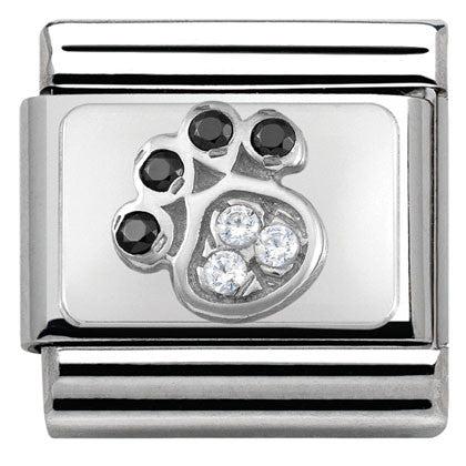 Nomination Classic Link with CZ Paw Print