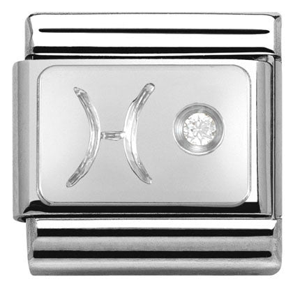 Nomination Classic Link with CZ Pisces Symbol